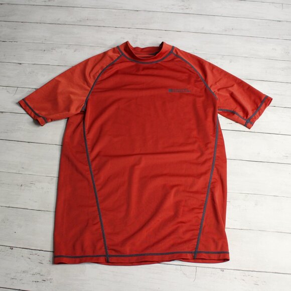 Mountain Warehouse Men's Rashguard Swim Shirt Size S Short Sleeve - Picture 2 of 4